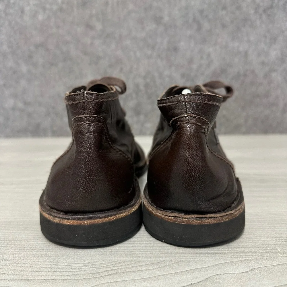 John Varvatos Chukka‎ Boots Mens 9 Brown Hipster Leather Lace Up F505K4B Q68B